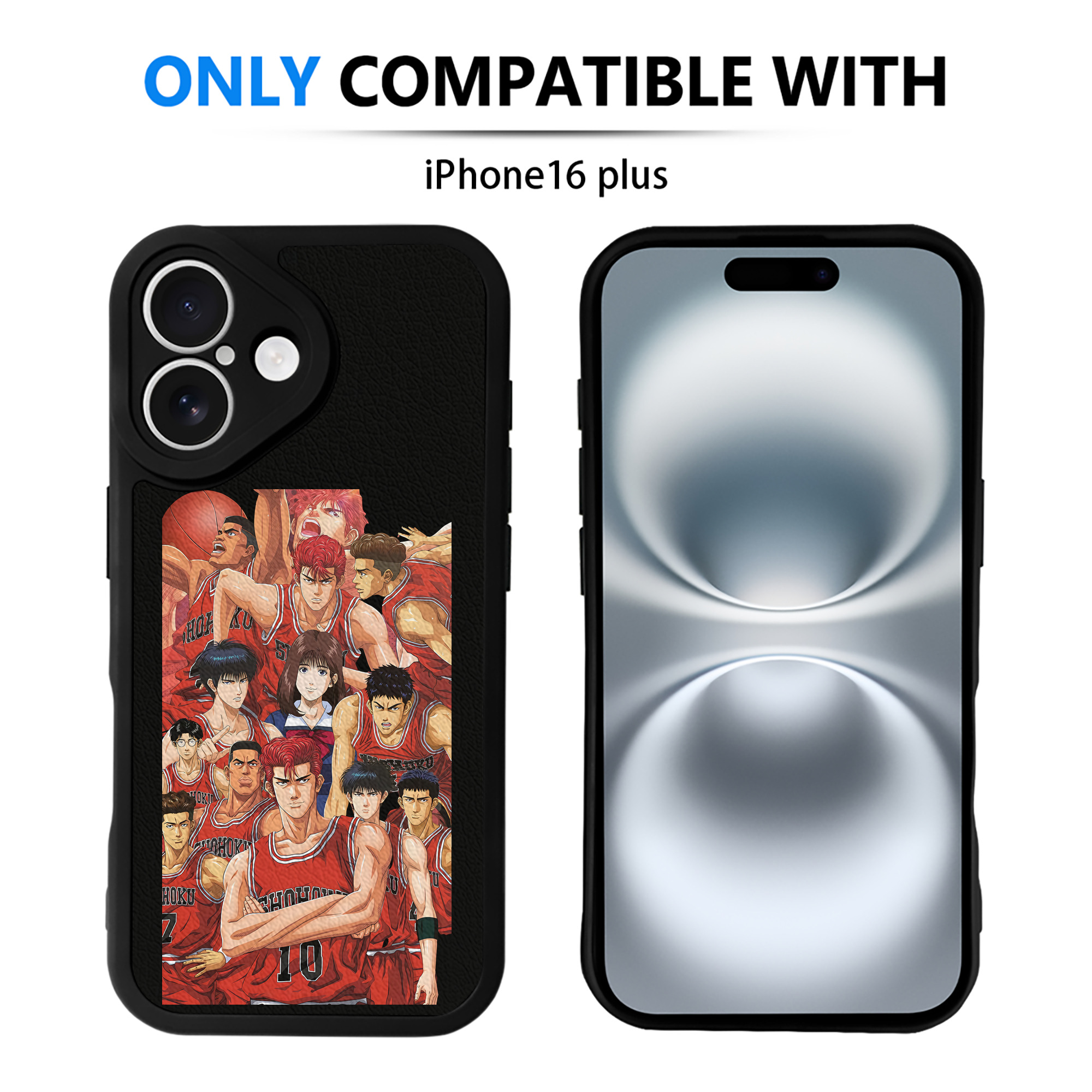 （画像用） SLAM DUNK／スラムダンク 【iPhone 16シリーズ対応】シリコンスマホケース（レザー調） 材質：シリコン